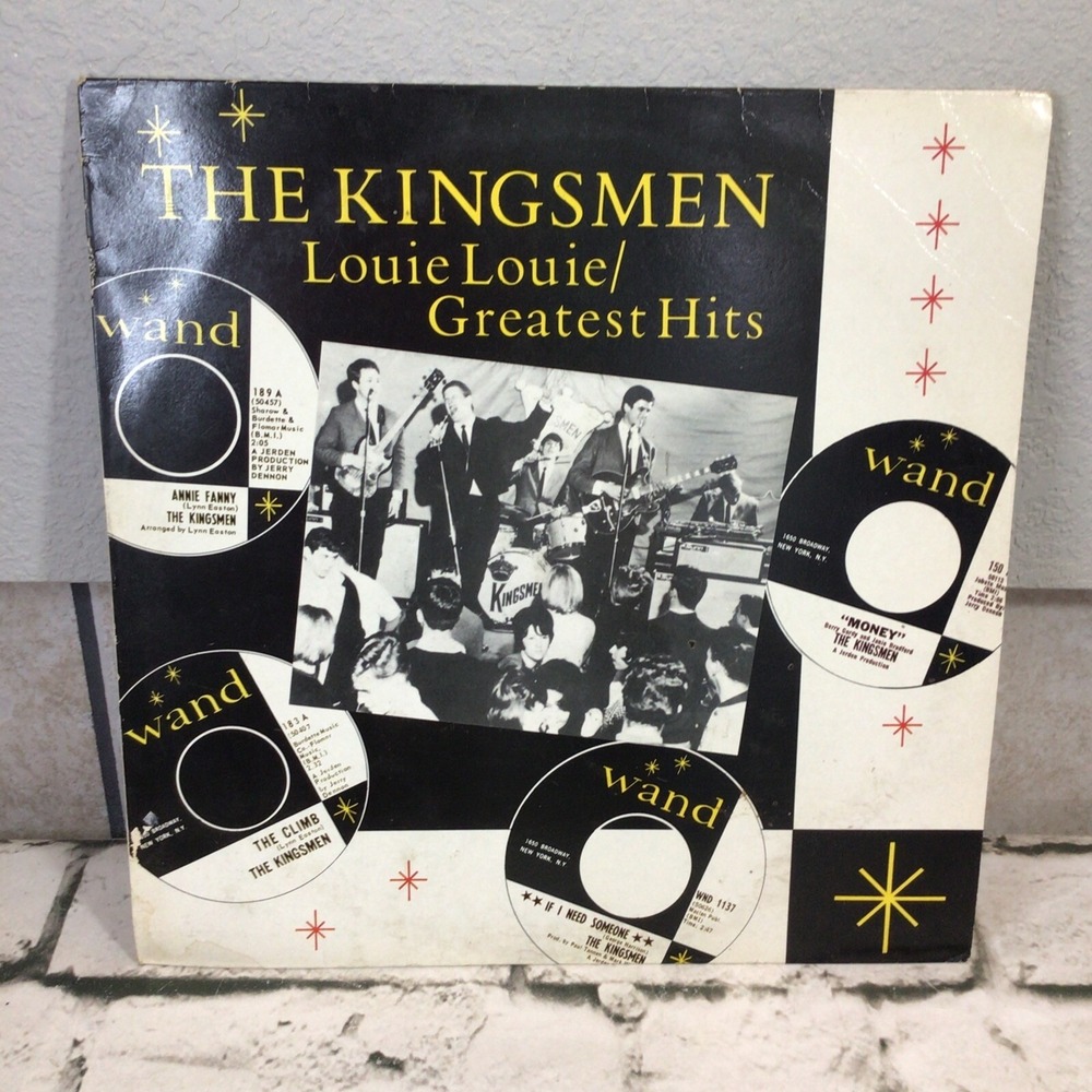 The Kingsmen Louie Louie Greatest‎ Hits Vinyl LP Record 1986 Charly Records